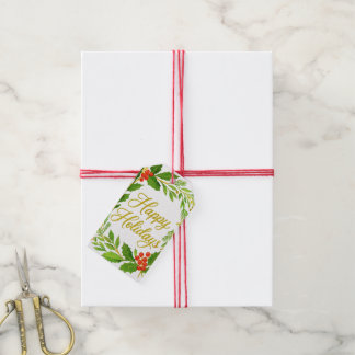 'Happy Holidays' Gift Tags