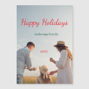 Happy holidays girls family photo gifts Christmas