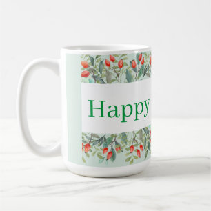 Happy Holidays! Green Coffee Mug