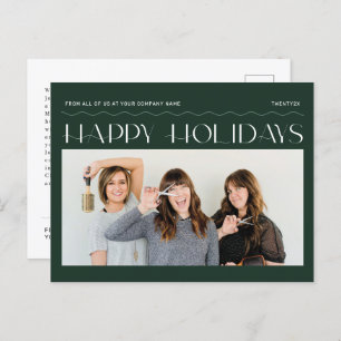 Happy Holidays Group Photo Corporate Holiday Card