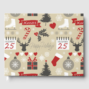 Happy Holidays Guest Book