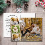 Happy Holidays Hand Lettered Photo Collage Gold Foil Holiday Postcard<br><div class="desc">Send out special holiday wishes with this festive postcard featuring "Happy Holidays" in a hand-lettered calligraphy font in real gold foil - along with 4 of your favourite photos surrounded by a gold foil border. Easily add your own typed holiday greeting to the backside or delete the note to leave...</div>