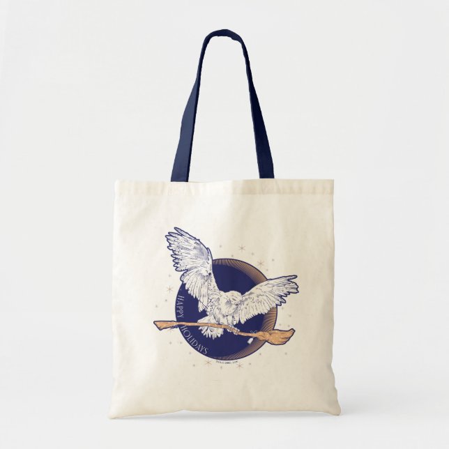 Happy Holidays Hedwig Delivery Tote Bag (Front)