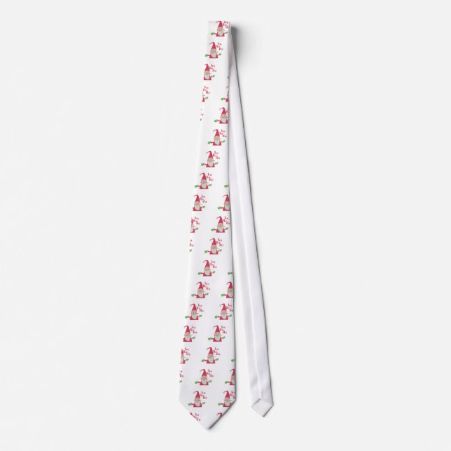 Happy Holidays Ho Ho Ho Merry Christmas Tie (Front)