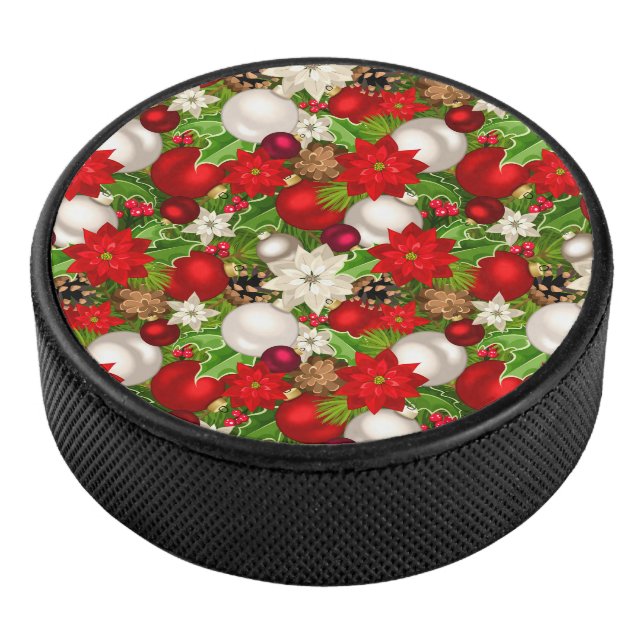 Happy Holidays Hockey Puck (3/4)