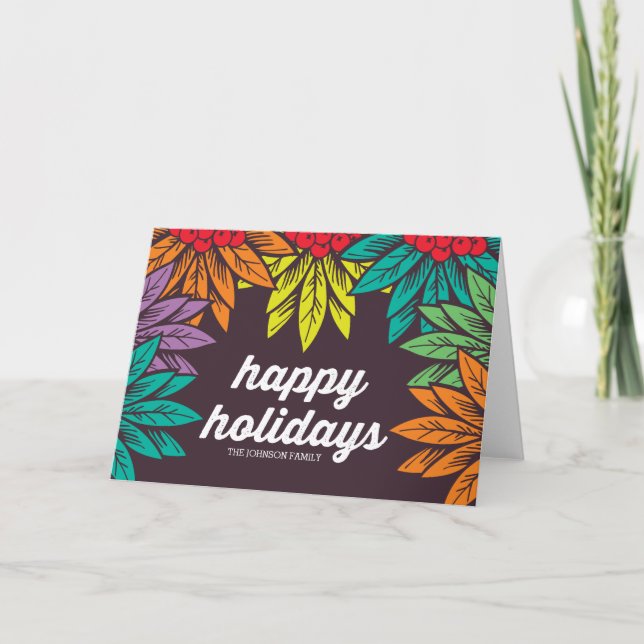 happy holidays holiday card (Front)