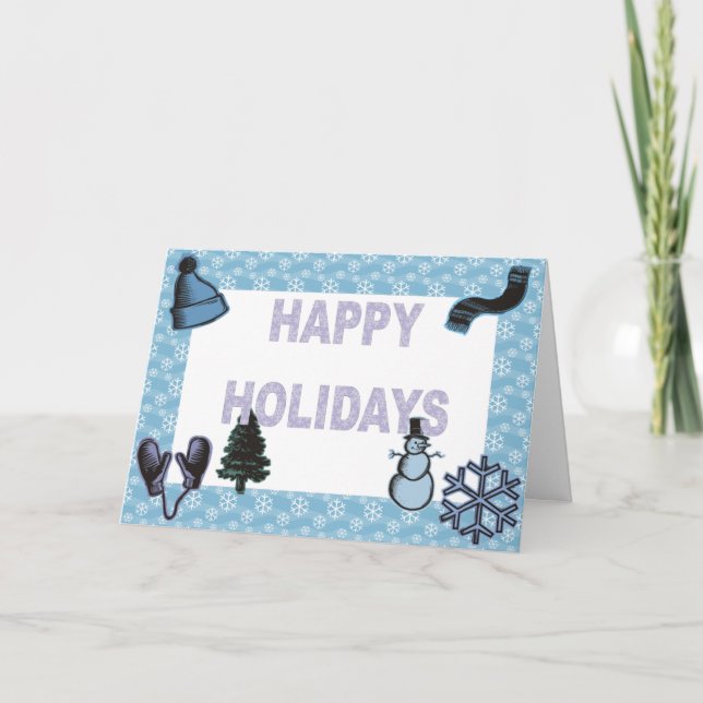 Happy Holidays Holiday Card (Front)
