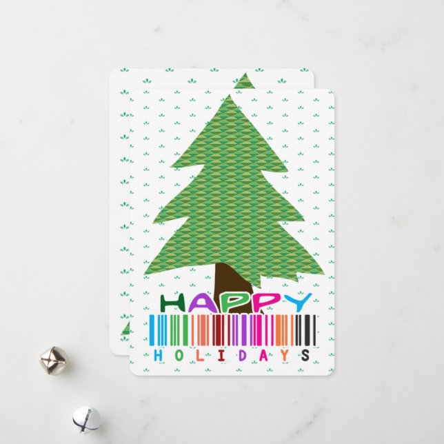 Happy Holidays Holiday Card (Front/Back In Situ)