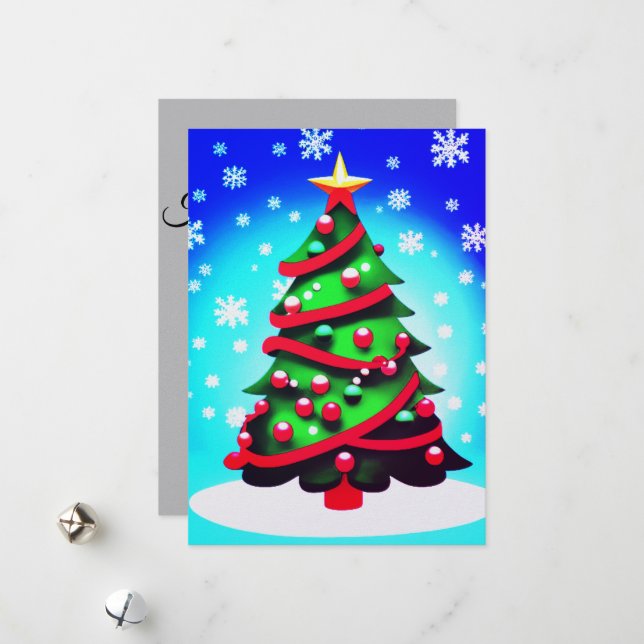 Happy holidays  holiday card (Front/Back In Situ)