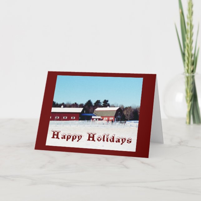 Happy Holidays Holiday Card (Front)