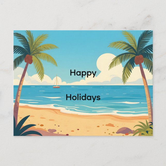Happy Holidays Holiday Postcard (Front)