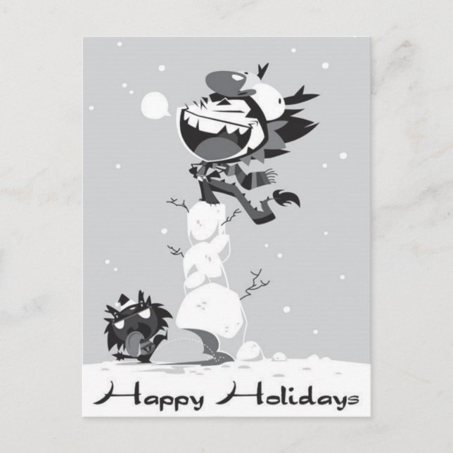 Happy Holidays Holiday Postcard (Front)