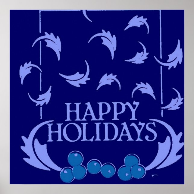 Happy Holidays Holly Poster (Front)