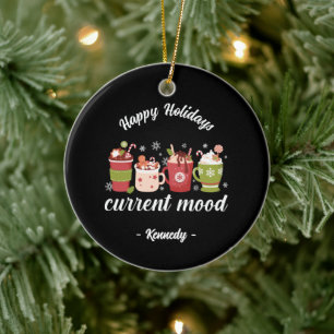 Happy Holidays - Hot Cocoa Ceramic Tree Decoration