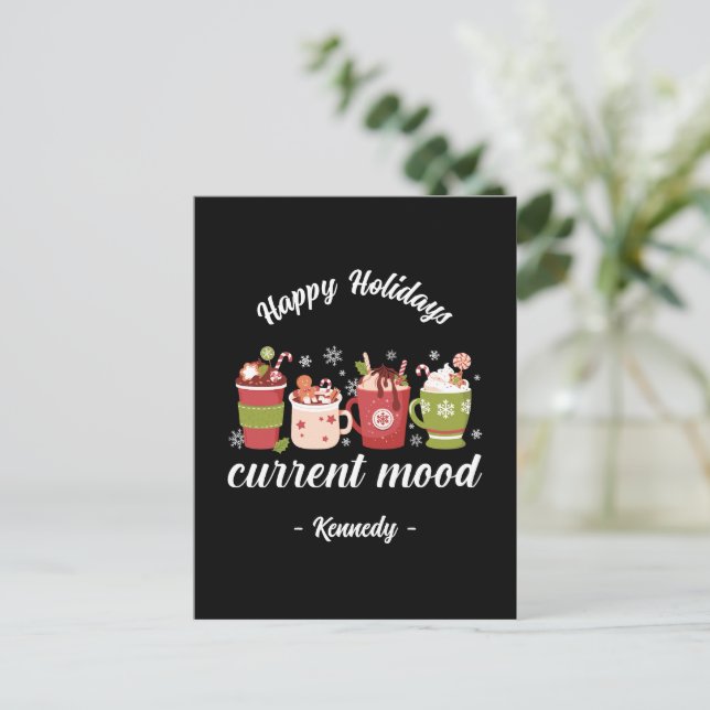 Happy Holidays - Hot Cocoa Postcard (Standing Front)