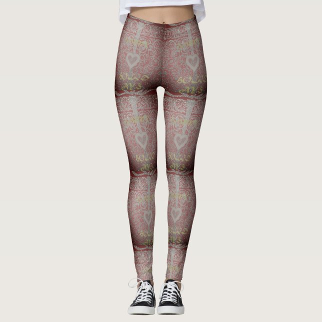 Happy Holidays I Love Myself From Head to Toe Leggings (Front)