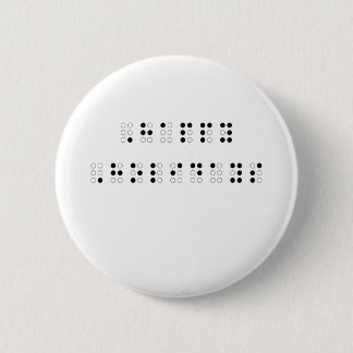 Happy Holidays in Braille 6 Cm Round Badge