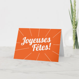 Happy Holidays in French Holiday Card
