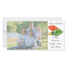 Happy Holidays Italian Lights Photo Card