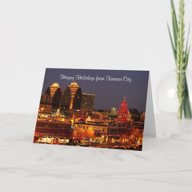 Happy Holidays Kansas City Plaza Lights Card (Front)