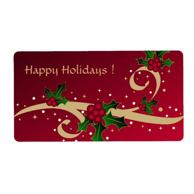 Happy Holidays ! - Label (Front)