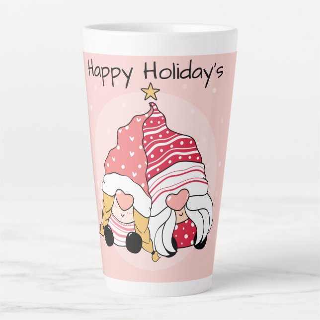 Happy Holidays Latte Mug (Front)