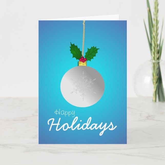 Happy Holidays, Let it snow. Holiday Card (Front)