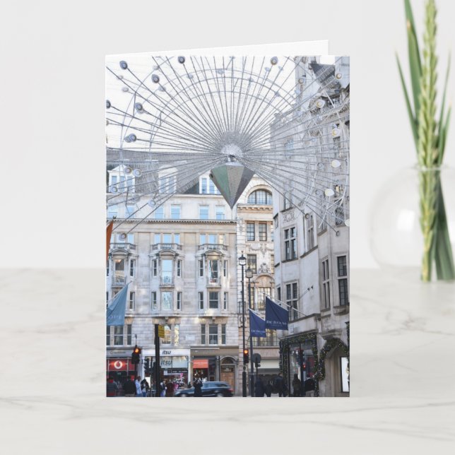 Happy Holidays London UK Christmas Festive Season Card (Front)