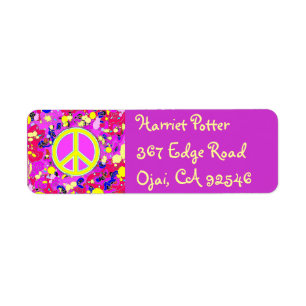 Happy Holidays Love & Peace Sign Hot Abstract