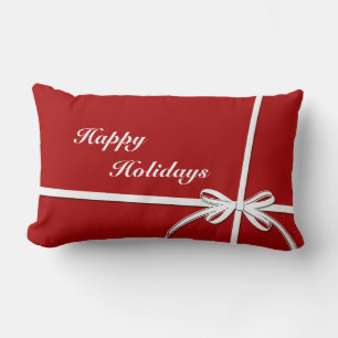 Happy Holidays Lumbar Cushion