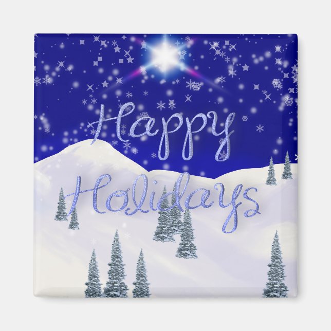 Happy Holidays Magnet (Front)