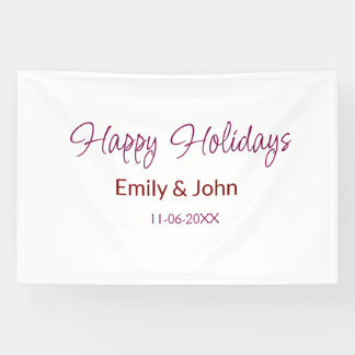happy holidays maron name date winter christmas bo banner