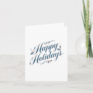 Happy Holidays Merry Christmas Family New Year Card