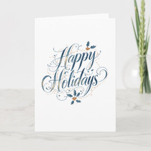 Happy Holidays Merry Christmas Family New Year Holiday Card