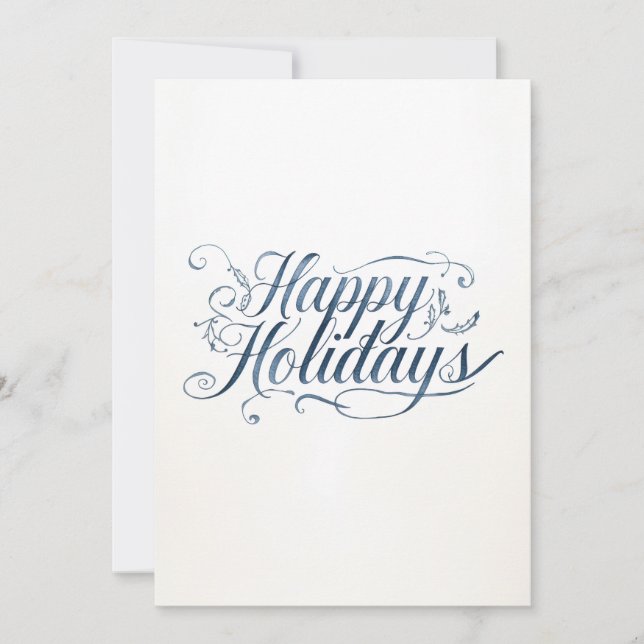Happy Holidays Merry Christmas Family New Year Holiday Card (Front)