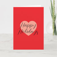 Happy Holidays Merry Christmas Holiday Time Heart