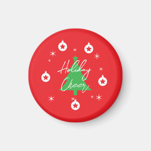 Happy Holidays Merry Christmas New Year Magnet