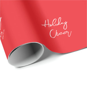 Happy Holidays Merry Christmas New Year Wrapping Paper