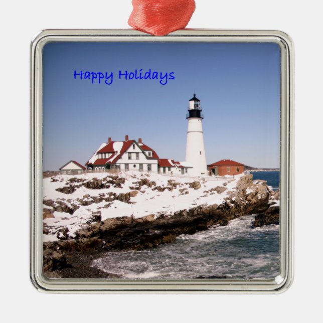 Happy Holidays Metal Tree Decoration (Front)