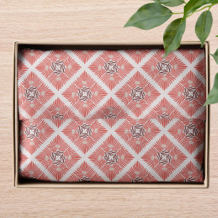 Happy Holidays Modern Bold Red Floral Christmas Tissue Paper