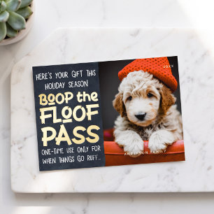 Happy Holidays Modern Funny Pet Custom Photo