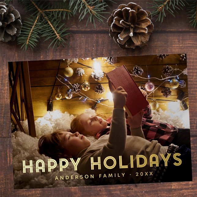 Happy Holidays Modern Simple Typography (Creator Uploaded)