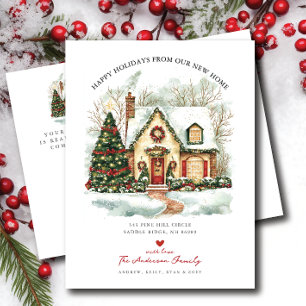 Happy Holidays Moving Announcement 