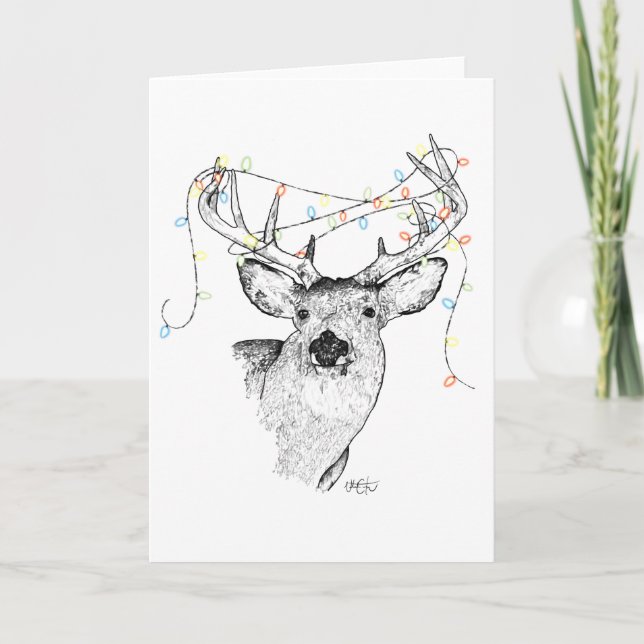 Happy Holidays My Deer Card (Front)