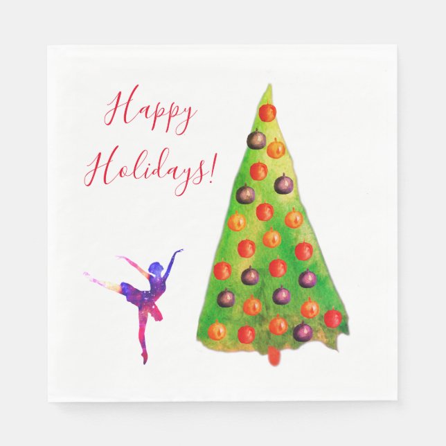 Happy Holidays Napkin (Front)