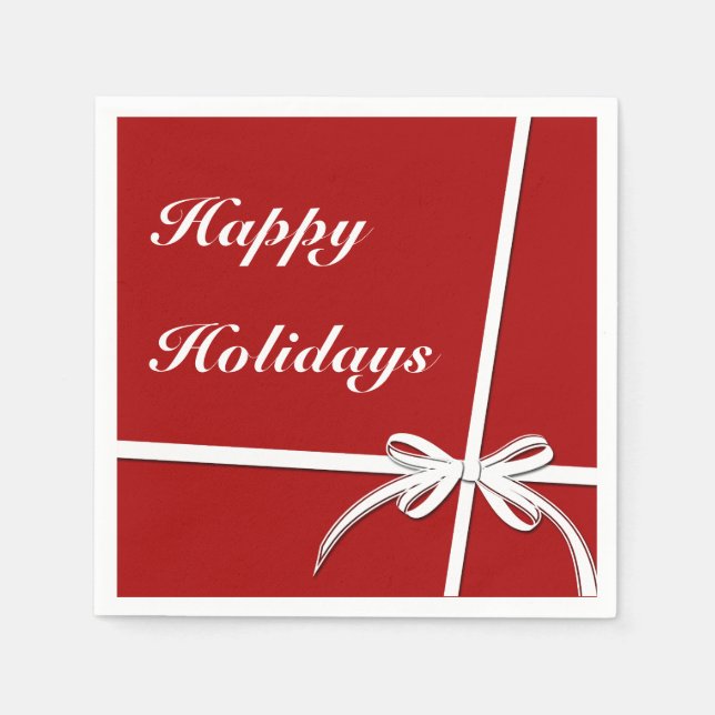 Happy Holidays Napkin (Front)