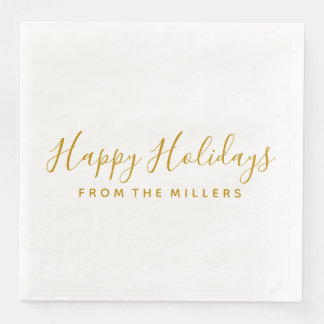 Happy Holidays Napkin