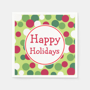 Happy Holidays Napkins