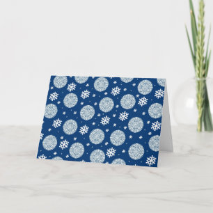 Happy Holidays - navy blue Holiday Card