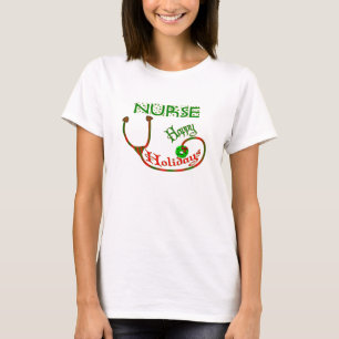 HAPPY HOLIDAYS NURSE CHRISTMAS STETHO T-Shirt